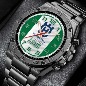 Husqvarna Hand Watch, All Over Print Hand Watch Husqvarna - Green DCAR477282030
