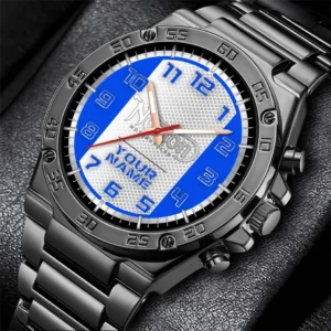 Norton Motorcycle Hand Watch, All Over Print Hand Watch Norton Motorcycle - Blue DCAR477282033