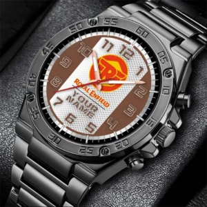 Royal Enfield Hand Watch, All Over Print Hand Watch Royal Enfield - Brown DCAR477282034