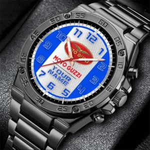 Moto Guzzi Hand Watch, All Over Print Hand Watch Moto Guzzi - Blue DCAR477282035