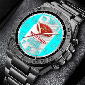 Moto Guzzi Hand Watch, All Over Print Hand Watch Moto Guzzi - Cyan DCAR477282035
