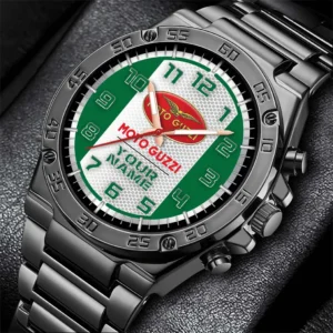 Moto Guzzi Hand Watch, All Over Print Hand Watch Moto Guzzi - Green DCAR477282035