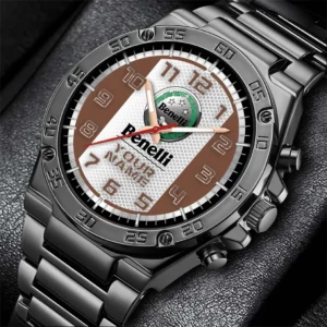Benelli Hand Watch, All Over Print Hand Watch Benelli - Brown DCAR477282040