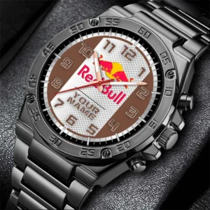 Red Bull Hand Watch, All Over Print Hand Watch Red Bull - Brown DCAR477282041
