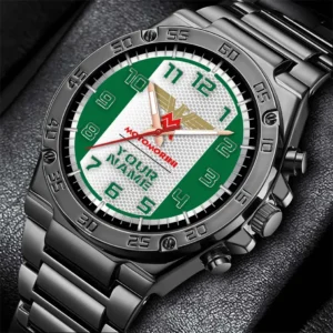Moto Morini Hand Watch, All Over Print Hand Watch Moto Morini - Green DCAR477282048