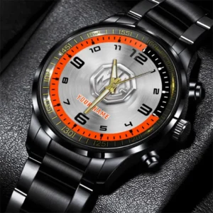 MG Cars Stainless Steel Watch, All Over Print Stainless Steel Watch MG Cars - Orange DCAR478282031