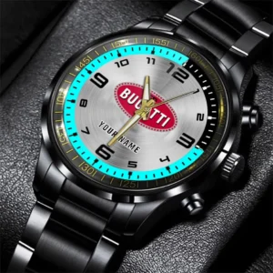 Bugatti Stainless Steel Watch, All Over Print Stainless Steel Watch Bugatti - Cyan DCAR478282046