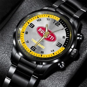 Bugatti Stainless Steel Watch, All Over Print Stainless Steel Watch Bugatti - Yellow DCAR478282046