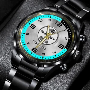 Ford Stainless Steel Watch, All Over Print Stainless Steel Watch Ford - Cyan DCAR478282048