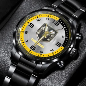 Dodge Stainless Steel Watch, All Over Print Stainless Steel Watch Dodge - Yellow DCAR478282052