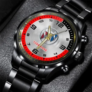 Buick Stainless Steel Watch, All Over Print Stainless Steel Watch Buick - Red DCAR478282060