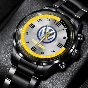 Volkswagen Stainless Steel Watch, All Over Print Stainless Steel Watch Volkswagen - Yellow DCAR478282062