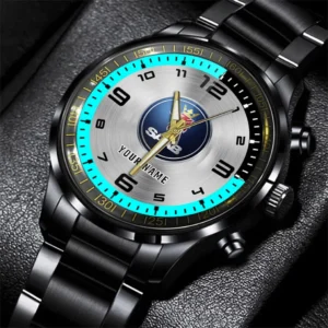 Saab Stainless Steel Watch, All Over Print Stainless Steel Watch Saab - Cyan DCAR478282065