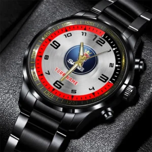 Saab Stainless Steel Watch, All Over Print Stainless Steel Watch Saab - Red DCAR478282065