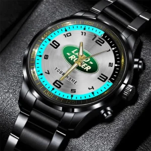 Land Rover Stainless Steel Watch, All Over Print Stainless Steel Watch Land Rover - Cyan DCAR478282074
