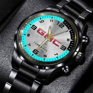GMC Stainless Steel Watch, All Over Print Stainless Steel Watch GMC - Cyan DCAR478282080