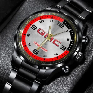 GMC Stainless Steel Watch, All Over Print Stainless Steel Watch GMC - Red DCAR478282080