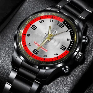 Lincoln Stainless Steel Watch, All Over Print Stainless Steel Watch Lincoln - Red DCAR478282087