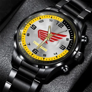 Honda Stainless Steel Watch, All Over Print Stainless Steel Watch Honda - Yellow DCAR478282096