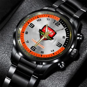 Aprilia Stainless Steel Watch, All Over Print Stainless Steel Watch Aprilia - Orange DCAR478282097