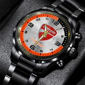 Ducatti Stainless Steel Watch, All Over Print Stainless Steel Watch Ducatti - Orange DCAR478282099