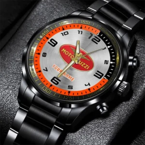 Moto Guzzi Stainless Steel Watch, All Over Print Stainless Steel Watch Moto Guzzi - Orange DCAR478282100