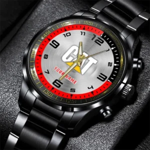 Caterpillar Stainless Steel Watch, All Over Print Stainless Steel Watch Caterpillar - Red DCAR478282102