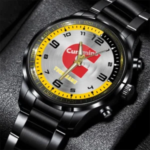 Cummins Stainless Steel Watch, All Over Print Stainless Steel Watch Cummins - Yellow DCAR478282105