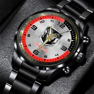 Ram Truck Stainless Steel Watch, All Over Print Stainless Steel Watch Ram Truck - Red DCAR478282106