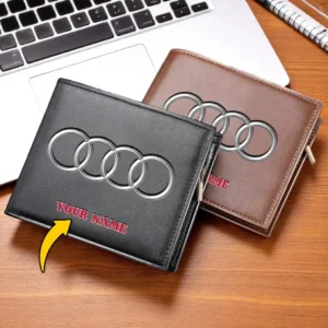 Audi PU Leather Wallet CAR26021725669, Audi Gifts For Men, Him, Boyfriend, Husband
