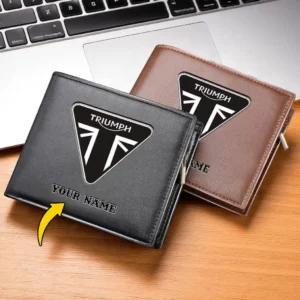 Triumph Motorcycles PU Leather Wallet CAR26021725680, Triumph Motorcycles Gifts For Men, Him, Boyfriend, Husband