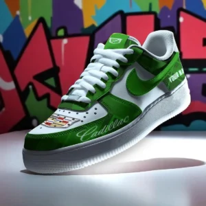 Cadillac Air Low-Top Sneakers, CAR All Over Print Air Low-Top Sneakers - Green CAR3103202034
