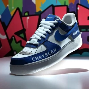 Chrysler Air Low-Top Sneakers, CAR All Over Print Air Low-Top Sneakers - Blue CAR3103202080