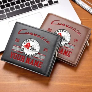 Corvette C1 PU Leather Wallet, Gift For Corvette C1 Fan CAR37030425024