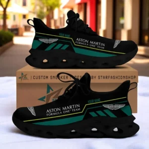 Aston Martin Cognizant F1 Team Max Soul Shoes, All Over Print Max Soul Shoes Aston Martin Cognizant F1 Team CAR40504102506 - Black