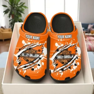 Harley Davidson Crocs, Gift For Harley Davidson Fan CAR5602192530 - Black
