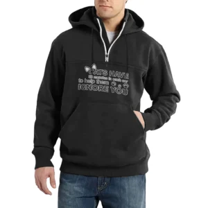 Simple Casual Stand Up Collar Design Funny And Meaningful Quotes HVN1227081325 - Black