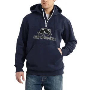 Simple Casual Stand Up Collar Design Funny And Meaningful Quotes HVN1234081325 - Dark Blue