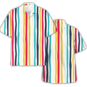 Colorful Stripes Hawaiian Shirt
