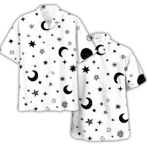 Moon Hawaiian Shirt Casual Style