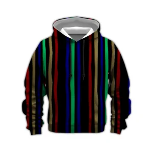 Colorful Stripes Hoodie – Casual Streetwear Layer