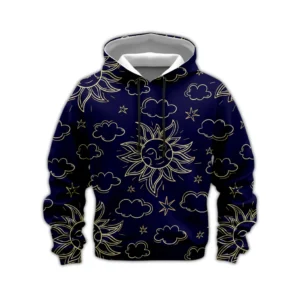 Moon Pattern Hoodie – Casual Everyday Street Style