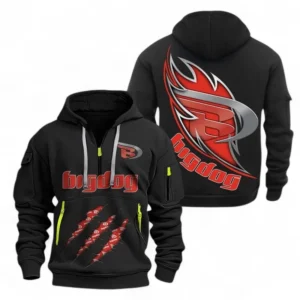 Automobile Fans Gift Hoodie Half Zipper, Hoodie Exclusive Logo CAR500090525115-Black