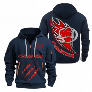 Automobile Fans Gift Hoodie Half Zipper, Hoodie Exclusive Logo CAR500090525116-Navy Blue