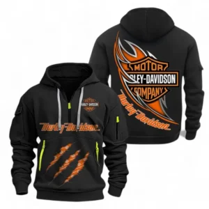 Automobile Fans Gift Hoodie Half Zipper, Hoodie Exclusive Logo CAR500090525122-Black
