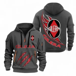 Automobile Fans Gift Hoodie Half Zipper, Hoodie Exclusive Logo CAR500090525126-Gray