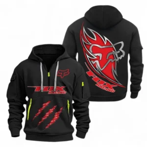 Automobile Fans Gift Hoodie Half Zipper, Hoodie Exclusive Logo CAR500090525128-Black