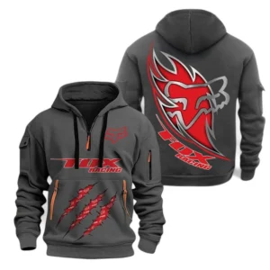 Automobile Fans Gift Hoodie Half Zipper, Hoodie Exclusive Logo CAR500090525128-Gray