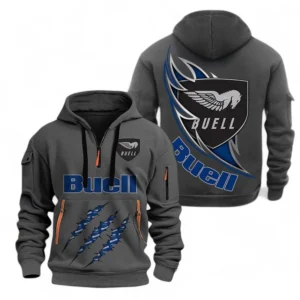 Automobile Fans Gift Hoodie Half Zipper, Hoodie Exclusive Logo CAR500090525129-Gray