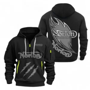 Automobile Fans Gift Hoodie Half Zipper, Hoodie Exclusive Logo CAR500090525133-Black